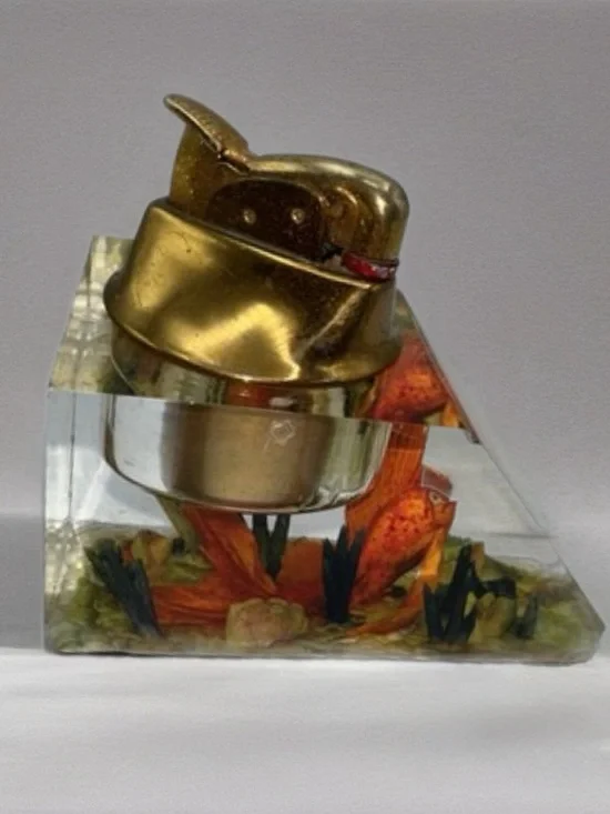 EVANS Ocean Fish Clear Tabletop Lightr Decorative Collectible Rare - Picture 2 of 6